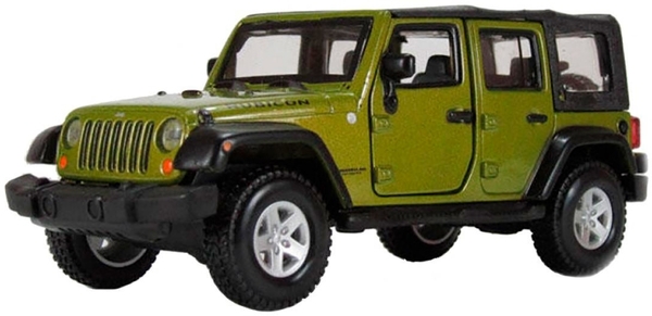 Автомодель Bburago Jeep Wrangler Unlimited Rubicon, 1:32, в асортименті - Pampik - 2