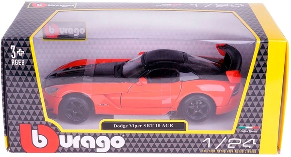 Автомодель Bburago Dodge Viper Srt10 Acr, 1:24, красный (18-22114) - Pampik - 10