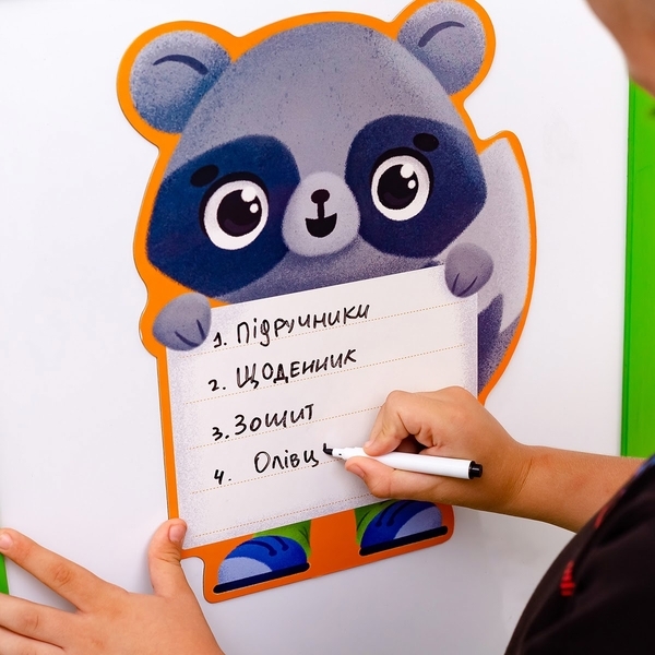 Магнітна дошка з маркером Vladi Toys Єнот (VT3601-20) - Pampik - 3