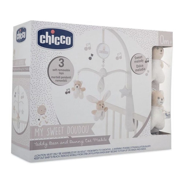 Механічний мобіль на ліжечко Chicco My Sweet Doudou (09714.00) - Pampik - 4