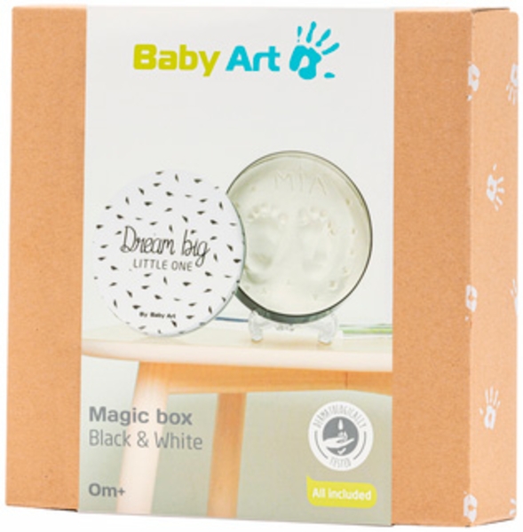 Набір із відбитком Baby Art Магічна коробочка Біло-чорна - Pampik - 4