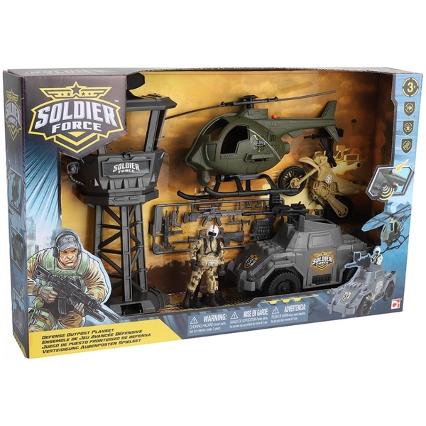 Ігровий набір Chap Mei Солдати Форпост оборони (545117) - Pampik