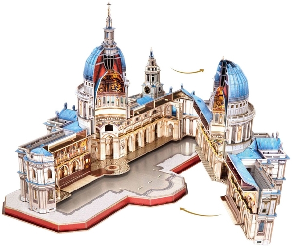 Тривимірна головоломка-конструктор CubicFun Собор Святого Павла (MC270h) - Pampik - 3