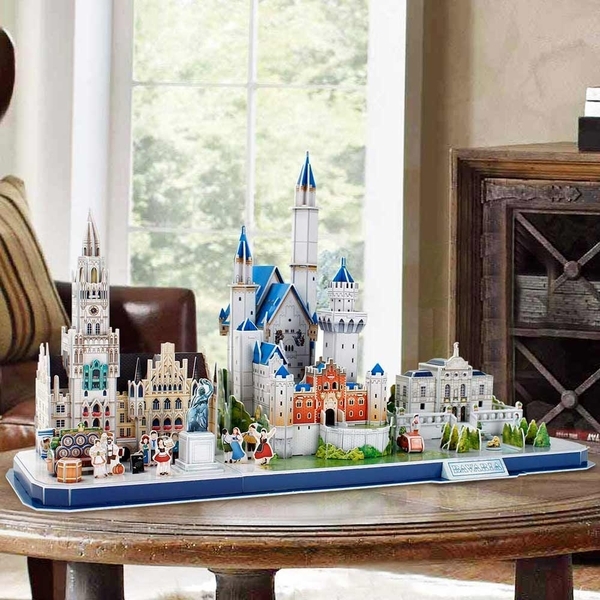 Тривимірна головоломка-конструктор CubicFun City Line Bavaria, 178 елементів (MC267h) - Pampik - 3