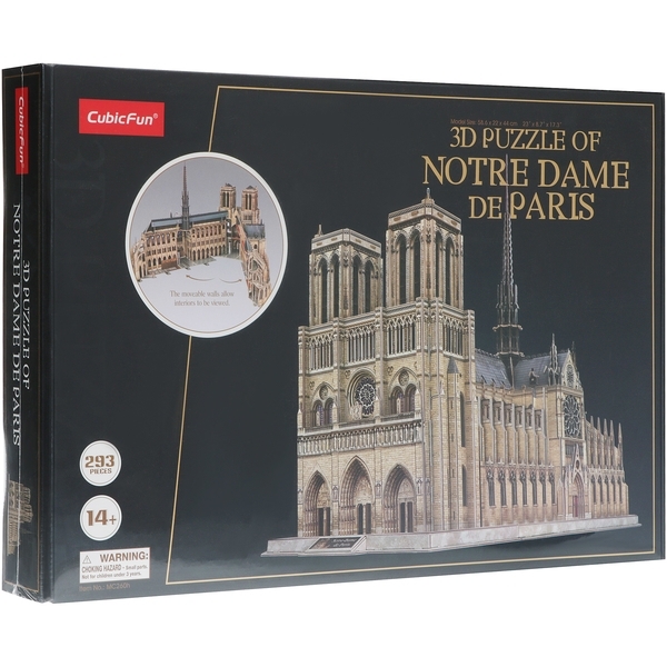 Трехмерная головоломка-конструктор CubicFun Нотр-Дам де Пари (MC260h) - Pampik - 3