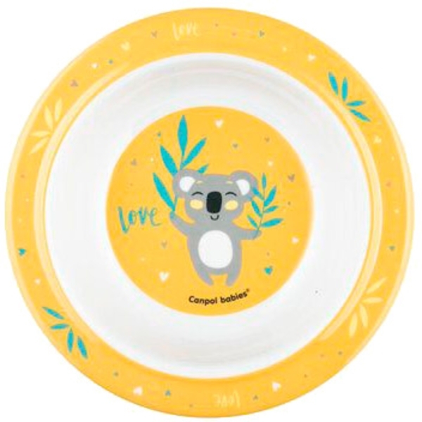 Тарілка на присосці Canpol Babies Exotic Animals, жовтий, 270 мл (4/519_yel) - Pampik - 2