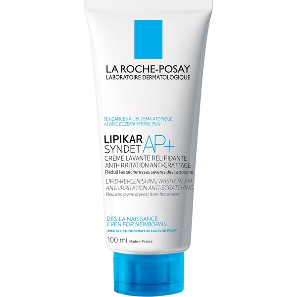 Подарунок. Ліпідововідновлюючий крем-гель, що очищає, La Roche-Posay Lipikar Syndet AP+ для обличчя і тіла, 100 мл - Pampik