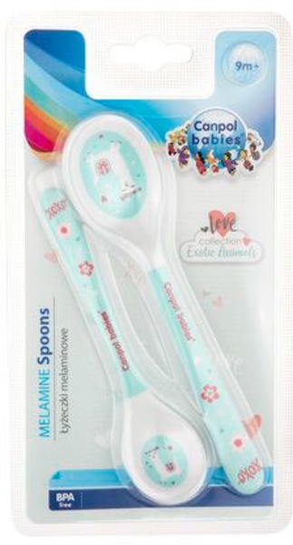 Набір ложечок Canpol Babies Exotic Animals, 2 шт., бірюзовий (4/530_tur) - Pampik - 3