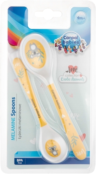Набір ложечок Canpol Babies Exotic Animals, 2 шт., жовтий (4/530_yel) - Pampik - 3
