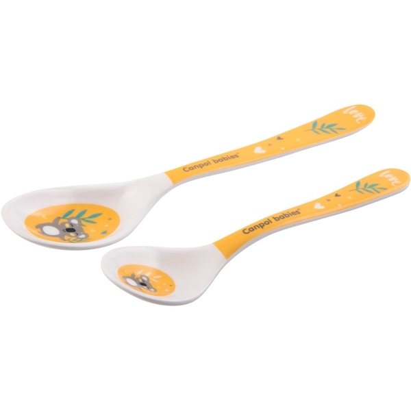 Набір ложечок Canpol Babies Exotic Animals, 2 шт., жовтий (4/530_yel) - Pampik - 2