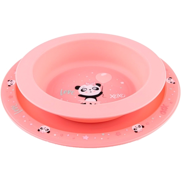 Набір посуду Canpol Babies Exotic Animals, рожевий - Pampik