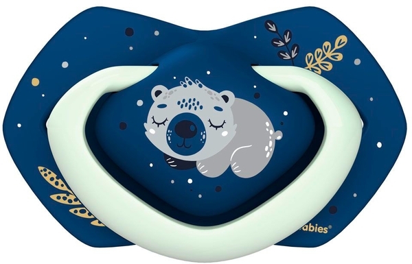 Пустышка Canpol Babies Sleepy Koala силиконовая симметричная, 6-18 мес., синий, 2 шт. - Pampik - 2