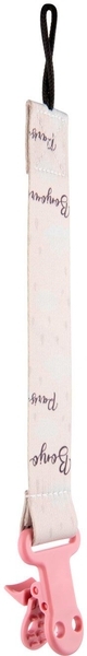 Цепочка к пустышке Canpol Babies Bonjour Paris, розовый - Pampik - 3