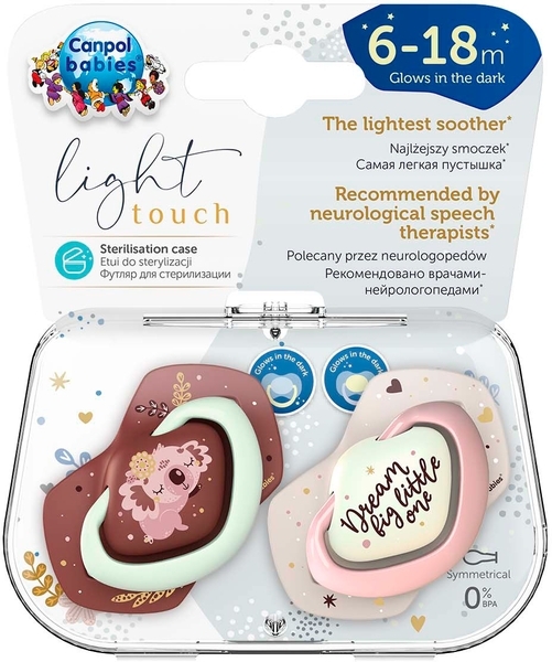 Пустышка Canpol Babies Sleepy Koala силиконовая симметричная, 6-18 мес., розовый, 2 шт. - Pampik - 5