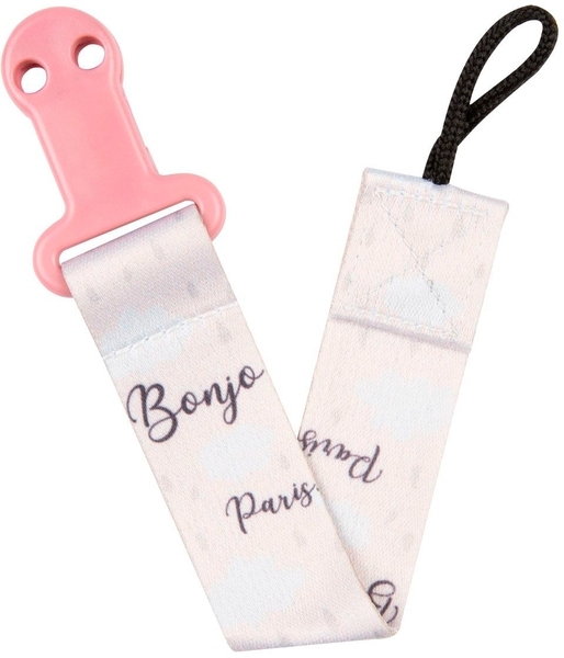 Цепочка к пустышке Canpol Babies Bonjour Paris, розовый - Pampik - 4