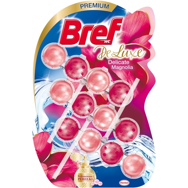 Туалетный блок Bref Делюкс Изящная магнолия, 3шт. - Pampik