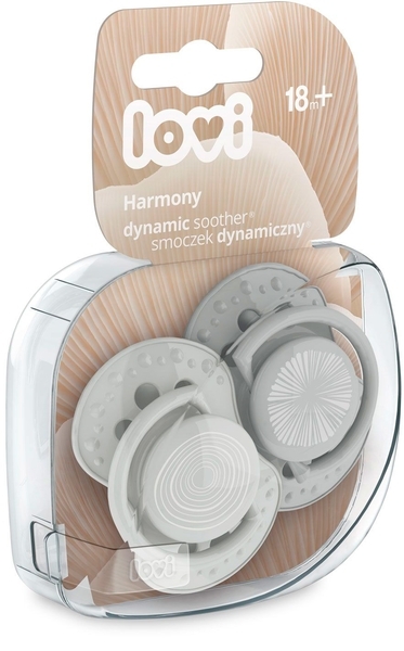 Динамічна силіконова пустушка Lovi Harmony Boy, 18+ міс, 2 шт. - Pampik - 4