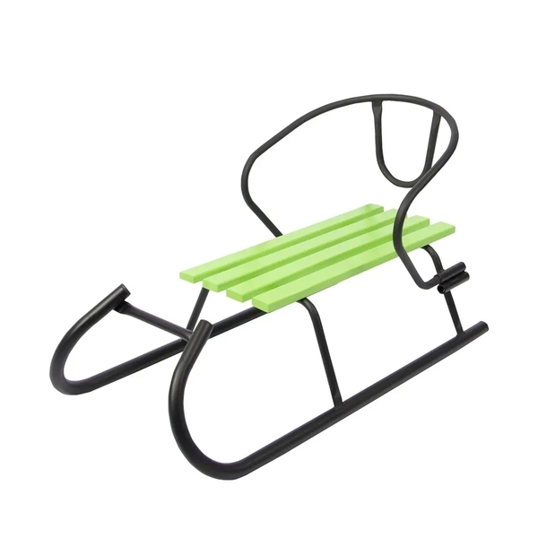 Санки Vitan "Овен" чорні+спинка+кольорова планка - Pampik