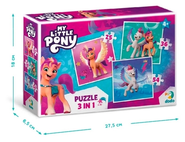 Пазл 3 в 1 DoDo My Little Pony (200384) - Pampik - 2