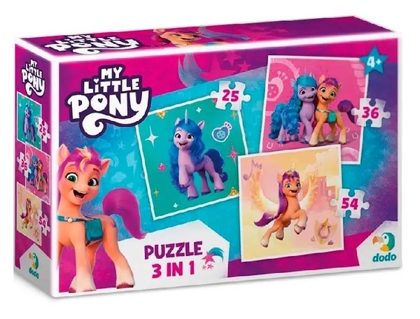 Пазл 3 в 1 DoDo My Little Pony (200385) - Pampik