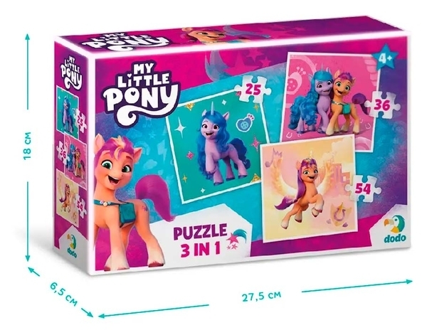 Пазл 3 в 1 DoDo My Little Pony (200385) - Pampik - 2