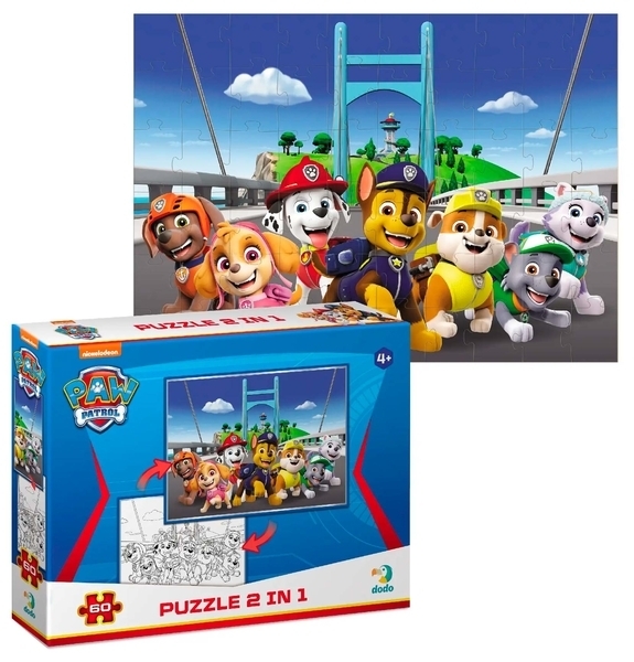 Пазл 2 в 1 Dodo Paw Patrol, 60 элементов (200162) - Pampik - 3