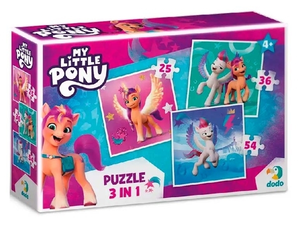 Пазл 3 в 1 DoDo My Little Pony (200384) - Pampik