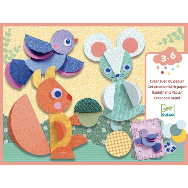 Набір для створення колажу Djeco Знову і знову (DJ09056) - Pampik