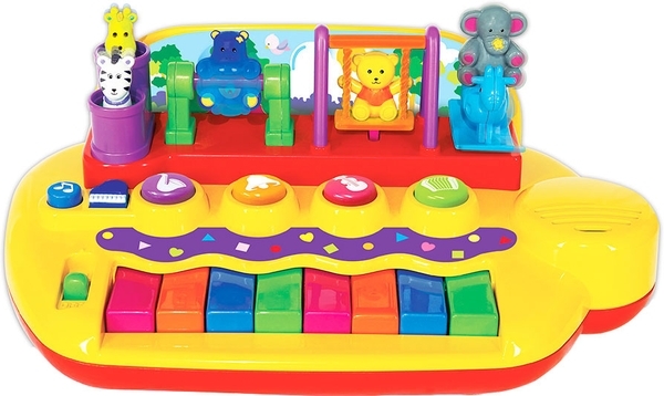 Пианино Kiddieland Зверята на качелях - Pampik