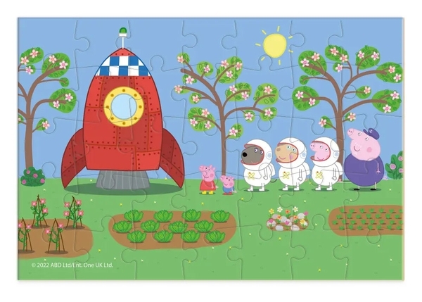 Пазл-міні DoDo Peppa Pig Летимо у космос, 35 елементів (200337) - Pampik - 2
