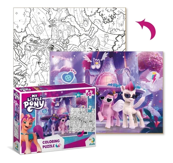 Пазл 2 в 1 DoDo My Little Pony, 60 елементів (200136) - Pampik - 3