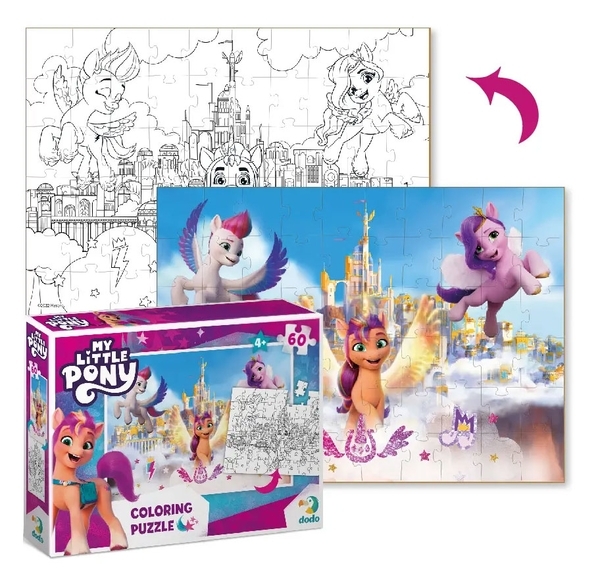 Пазлы 2 в 1 Dodo My Little Pony, 60 элементов (200135) - Pampik - 3