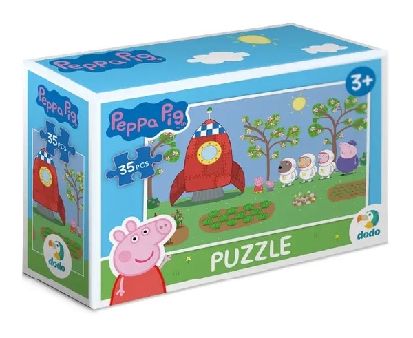 Пазл-міні DoDo Peppa Pig Летимо у космос, 35 елементів (200337) - Pampik
