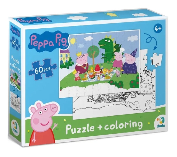 Пазли 2 в 1 Dodo Peppa Pig, 60 елементів (200118) - Pampik