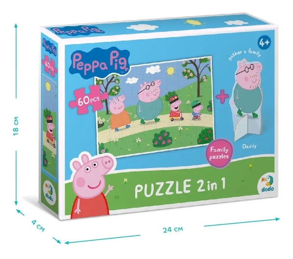 Пазлы Dodo Peppa Pig, 60 элементов (200120) - Pampik - 2