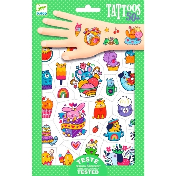 Набор наклеек на тело Djeco Лакомства (DJ09612) - Pampik
