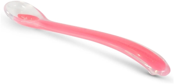 Ложечка силиконовая Baboo, 6+ месяцев, розовый (90432) - Pampik - 3