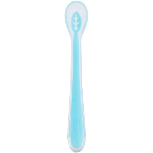Ложечка силиконовая Baboo, 6+ месяцев, синий (90431) - Pampik