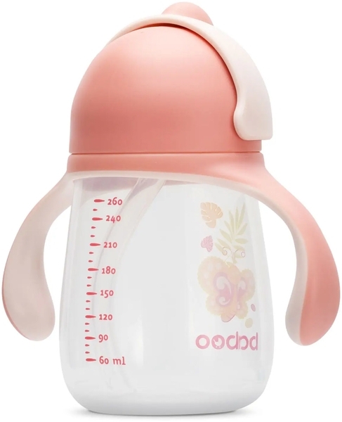 Чашка-непроливайка с трубочкой Baboo Butterfly, 9+ месяцев, 260 мл (90442) - Pampik - 4