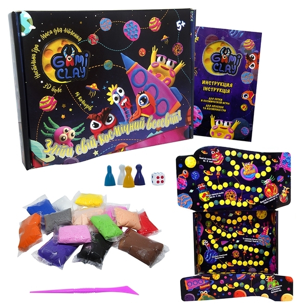 Набір маси для ліплення Strateg Gumi Clay, 14 кольорів (рос.) - Pampik - 2