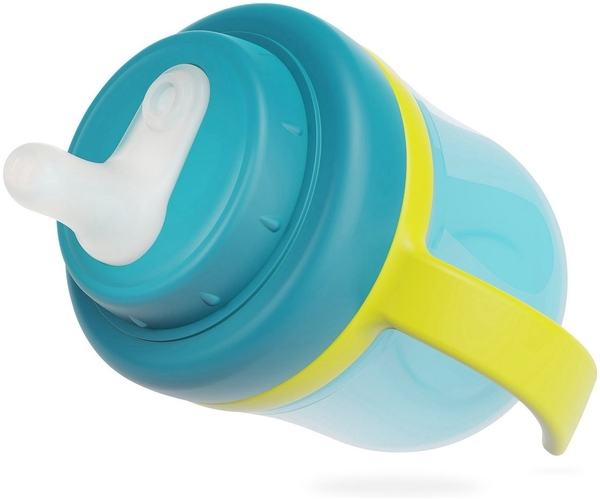 Чашка-непроливайка з силіконовим носиком Baboo, 6+ місяців, 200 мл, бірюзовий (90600) - Pampik - 2