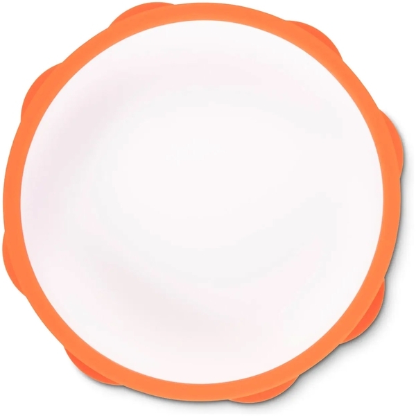 Тарілочка силіконова Baboo, 6+ місяців, помаранчевий (90428) - Pampik - 2
