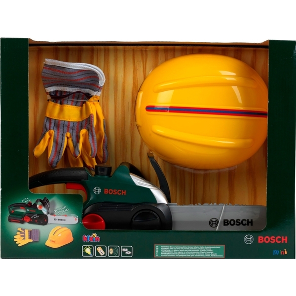 Набор мастера Bosch Цепная пила, шлем, перчатки (8456) - Pampik