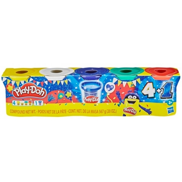 Набір пластиліну Play-doh, 5 баночок (F1848) (5010993825660) - Pampik