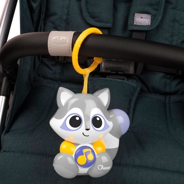Игрушка на коляску Chicco Енот (10065.00) - Pampik - 4