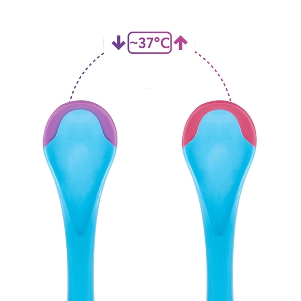 Ложка термочувствительная Baboo, 4+ месяцев, синий (90598) - Pampik - 3