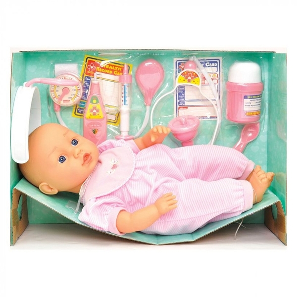 Пупс Lotus з набором лікаря 38 см (6534074) - Pampik - 2