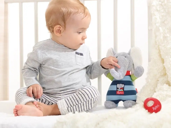 М'яка музична іграшка Sigikid Слонік, 22 см (48800SK) - Pampik - 7