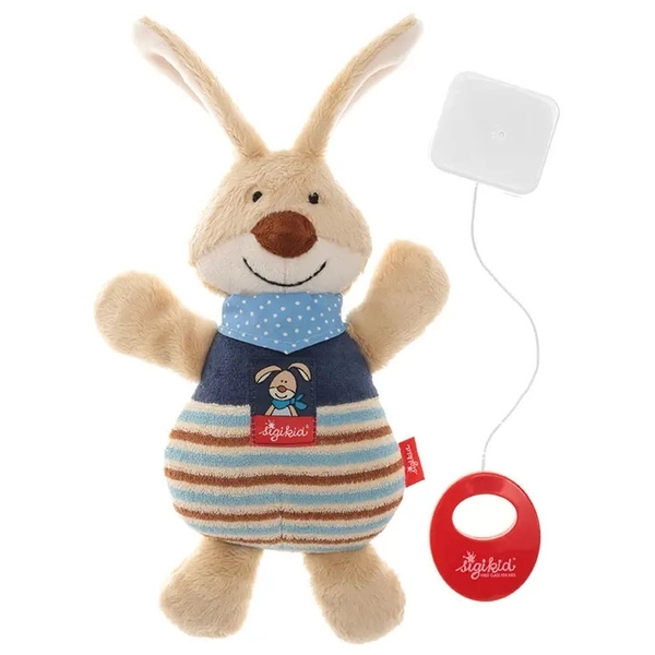 М'яка музична іграшка Sigikid Кролик, 25 см (47894SK) - Pampik