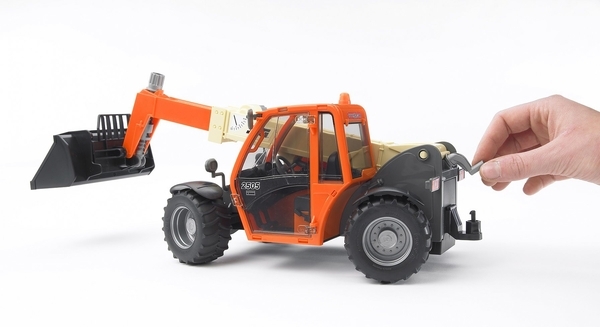 Игрушечный погрузчик Bruder Telehandler JLG 2505 с телескопическим ковшом (02140) - Pampik - 5